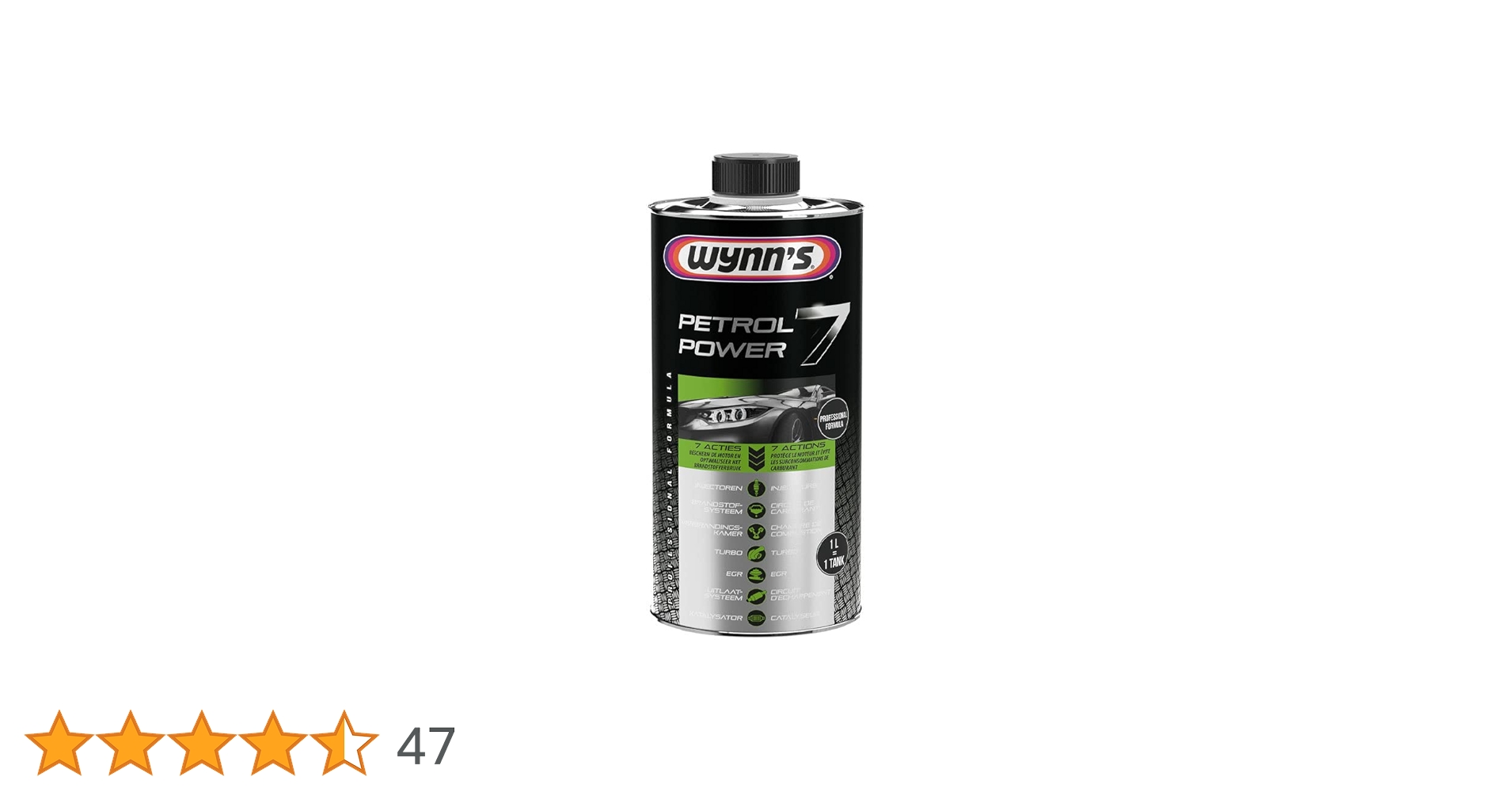 Wynn's Petrol Power 7 Full Action 7 in 1 Engine Optimising Fuel